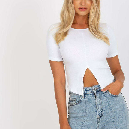 Chic Summer Slit Blouse for Women Elegant European Linen