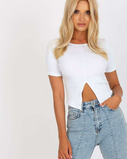 Chic Summer Slit Blouse for Women Elegant European Linen