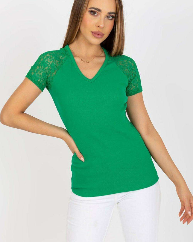 Chic Lace Sleeve Blouse Parisian Charm Collection Edition