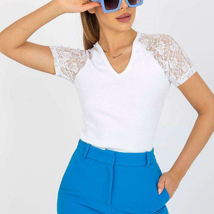 Chic Lace Sleeve Blouse Parisian Charm Collection Edition