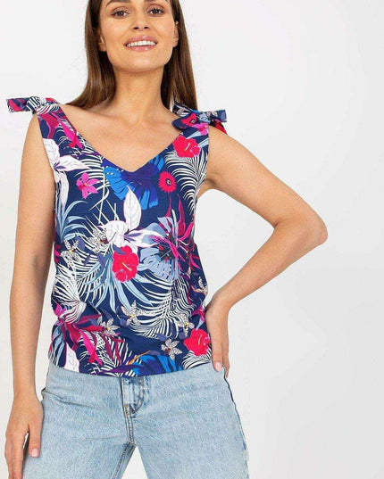 Heartline Elegance Top Rue Paris Heart Neckline Chic