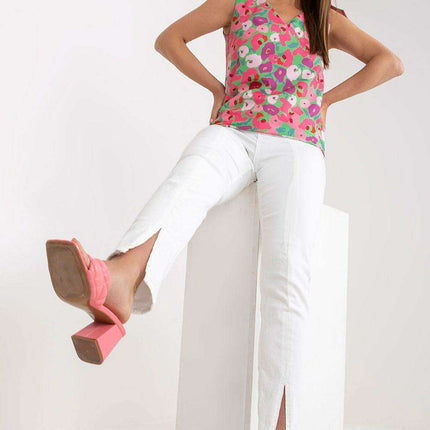 Heartline Elegance Top Rue Paris Heart Neckline Chic