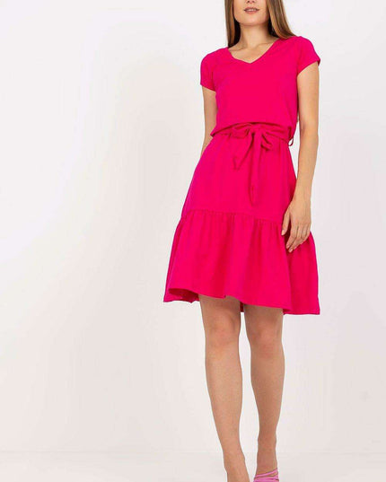 Elegant Ruffled V Neck Summer Dress From Paris Chic