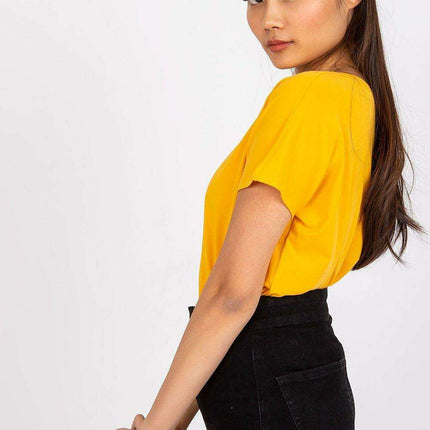 Feminine Heart-Cut Neck Cotton T-Shirt for Women