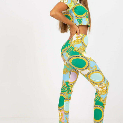 Italy Moda Stylish Summer T Shirt And Leggings Set