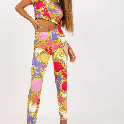 Italy Moda Stylish Summer T Shirt And Leggings Set