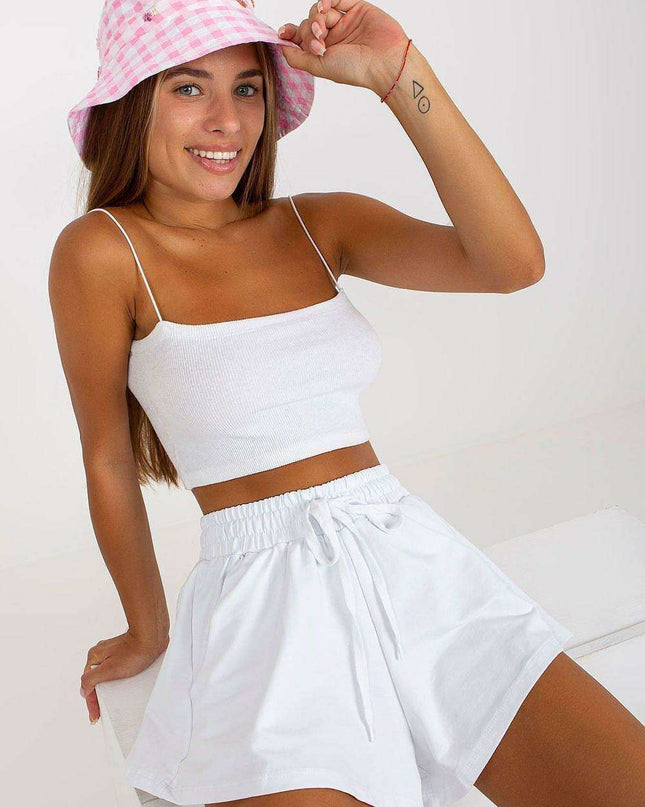 Elegant Parisian Wide Leg Cotton Shorts For Women Everyday