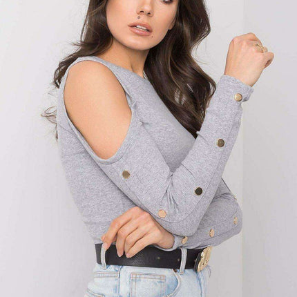 Elegant Ribbed Cotton Top From Rue Paris Chic Collection