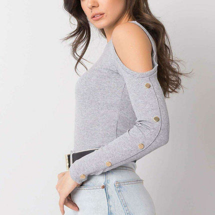 Elegant Ribbed Cotton Top From Rue Paris Chic Collection
