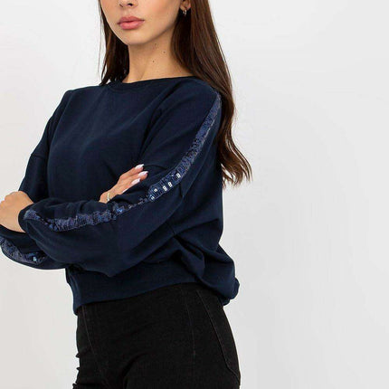 Parisian Glam Sparkle Sweatshirt For Chic Comfort Everyday