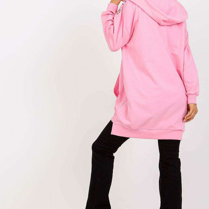 Chic Embroidered Parisian Zip Up Hoodie for Modern Elegance