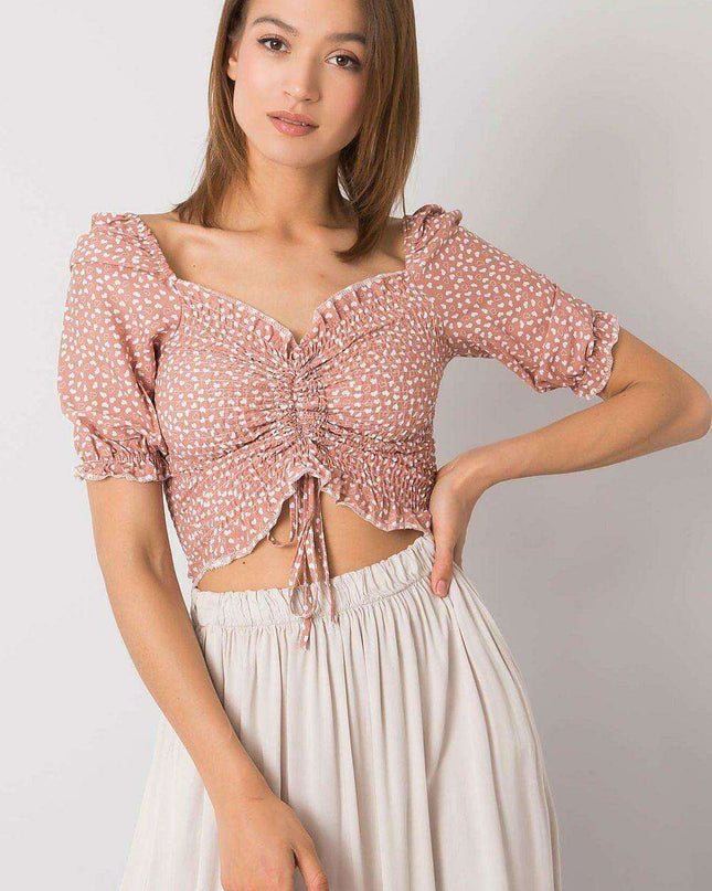 Chic Parisian V Neck Cotton Blouse Elegant Everyday Top