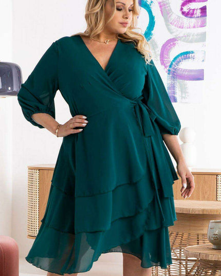 Narcissus Elegant Plus Size Chiffon Dress