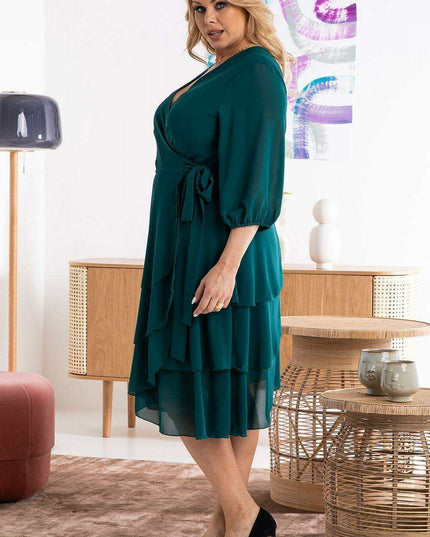 Narcissus Elegant Plus Size Chiffon Dress