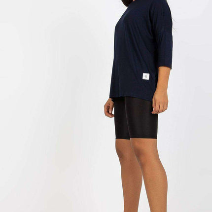 Chic Boat Neck Plus Size Blouse