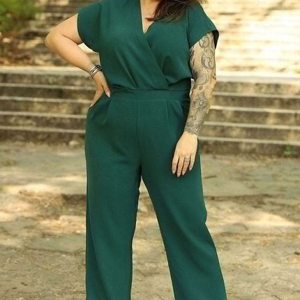 Elegant Plus Size Jumpsuit: Olka One-Piece Ensemble - Chic Plus Size Jumpsuit: The Ultimate Wardrobe Essential