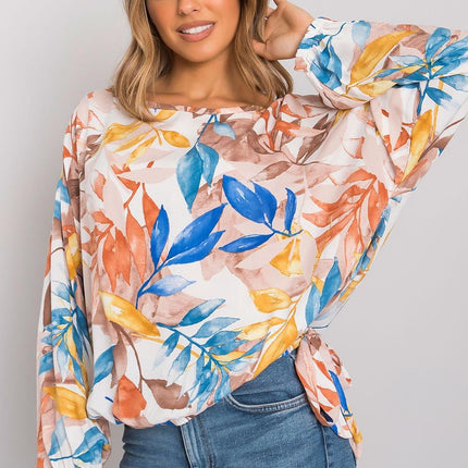 Elegant Long Sleeve Round Neck Blouse - Très Elite