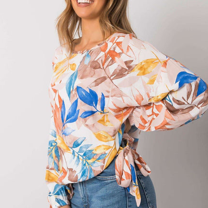 Elegant Long Sleeve Round Neck Blouse - Très Elite