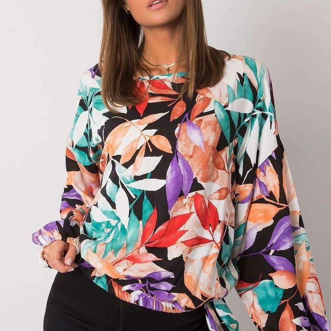 Elegant Long Sleeve Round Neck Blouse