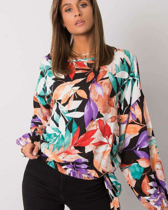 Elegant Long Sleeve Round Neck Blouse