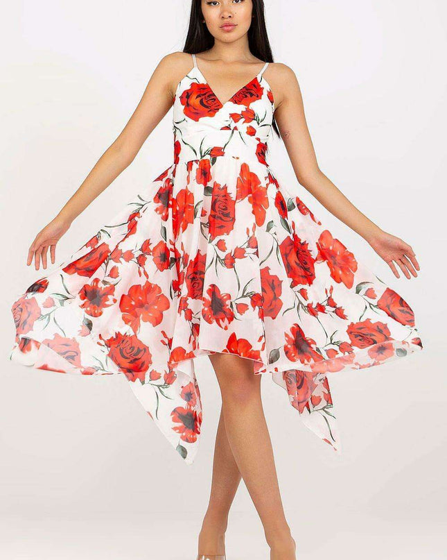 Chic Asymmetrical Summer Dress With Adjustable Straps