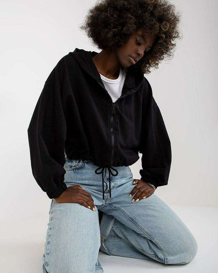 Chic Hooded Sweatshirt With Adjustable Tie Details Modern