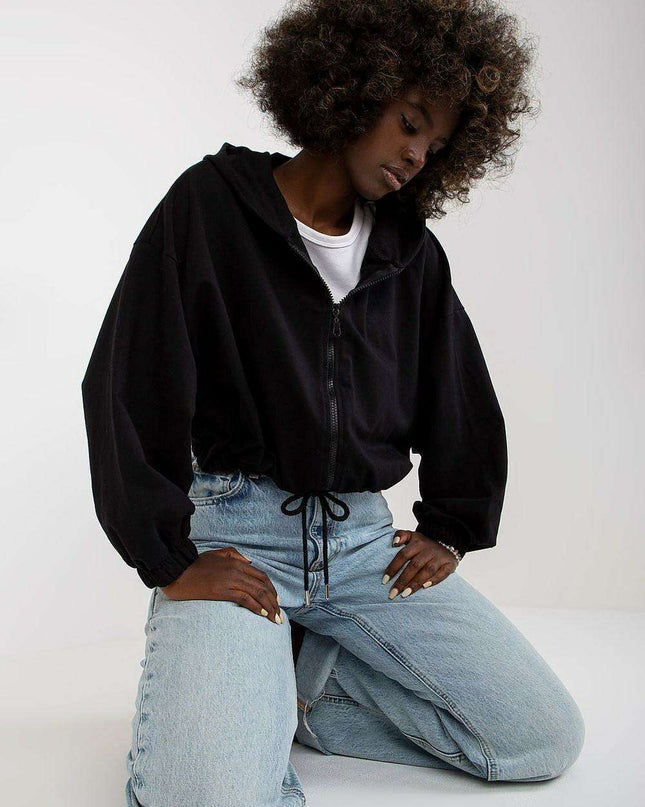 Chic Hooded Sweatshirt With Adjustable Tie Details Modern