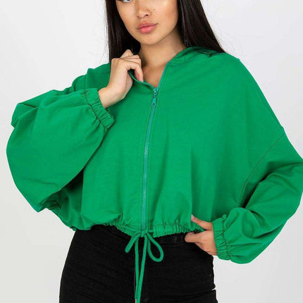 Chic Hooded Sweatshirt With Adjustable Tie Details Modern