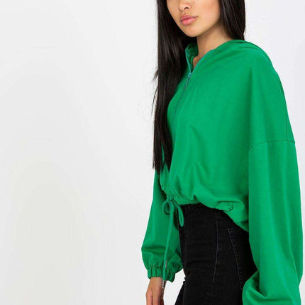 Chic Hooded Sweatshirt With Adjustable Tie Details Modern