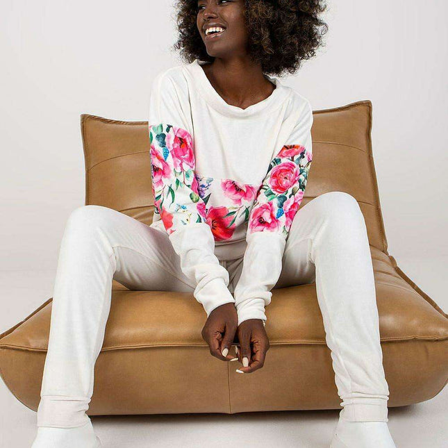 Elegant Parisian Lounge Set Sweatshirt And Pants Women