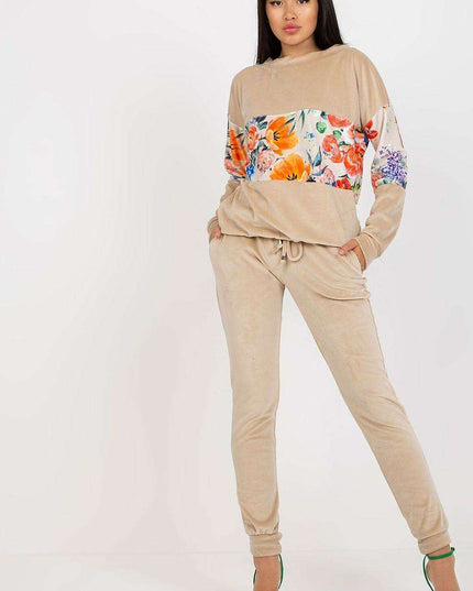 Elegant Parisian Lounge Set Sweatshirt And Pants Women