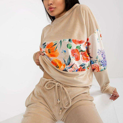 Elegant Parisian Lounge Set Sweatshirt And Pants Women