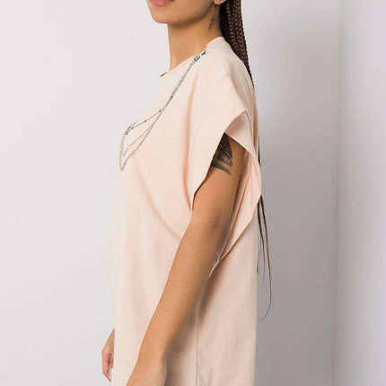 Elegant Chain Detailed Relaxed Fit Blouse Made In Europe