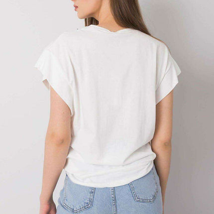 Elegant Chain Detailed Relaxed Fit Blouse Made In Europe