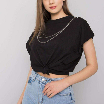 Elegant Chain Detailed Relaxed Fit Blouse Made In Europe