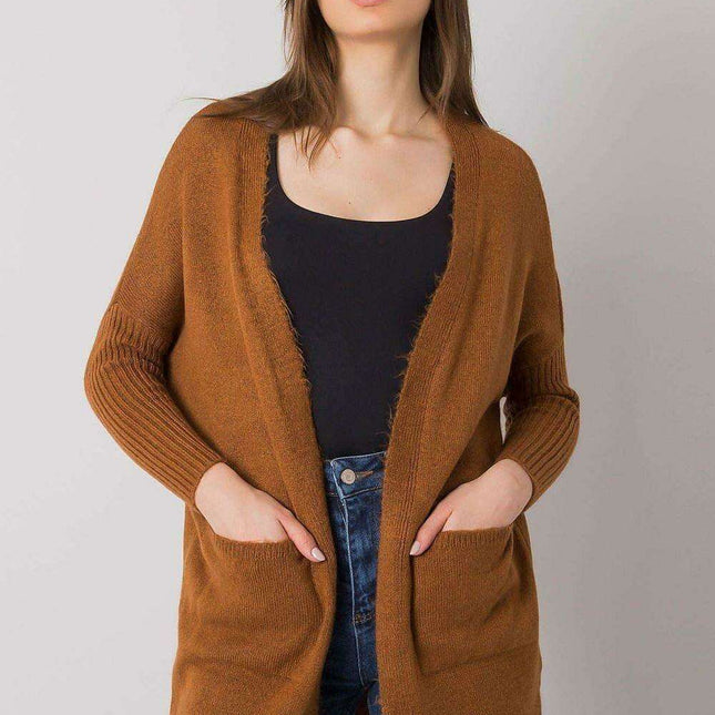 Chic Parisian Knit Cardigan With Cozy Pockets For Women
