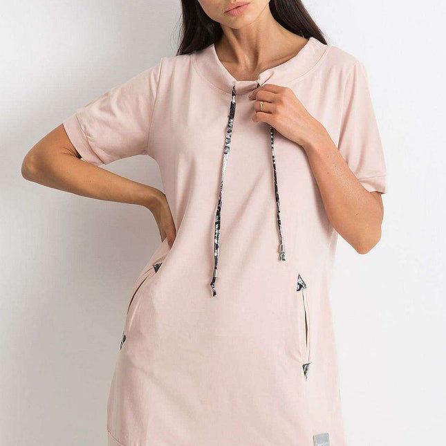 Parisian Chic Tracksuit Dress With Pockets For Women