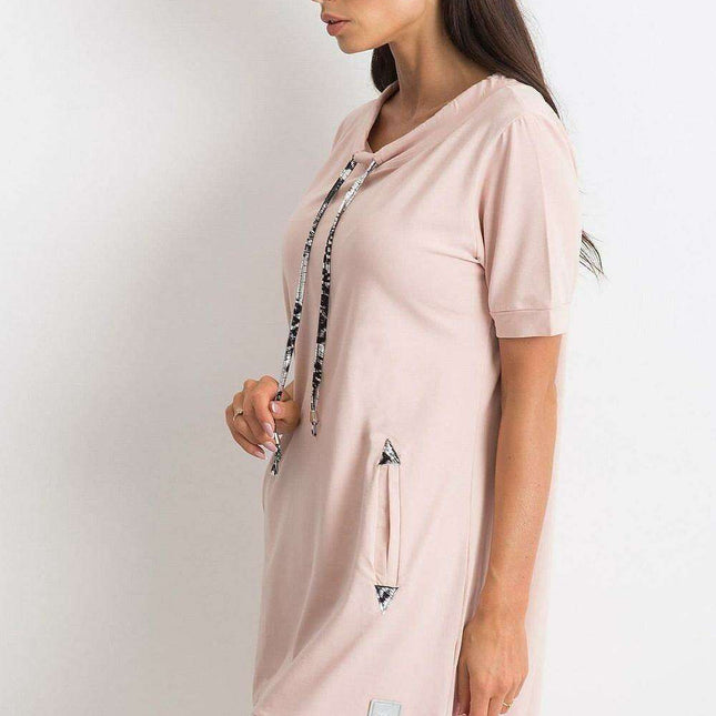 Parisian Chic Tracksuit Dress With Pockets For Women