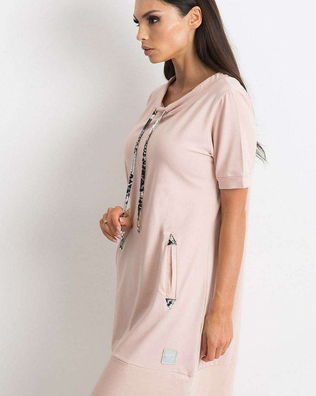 Parisian Chic Tracksuit Dress With Pockets For Women