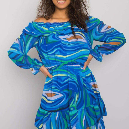 Elegant Spanish Inspired Frilled Long Sleeve Day Dress