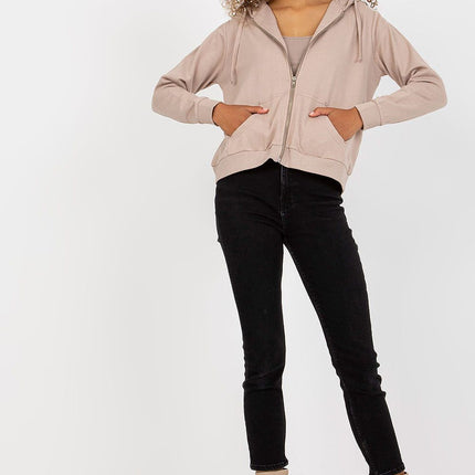 Stylish Women's Zip-Up Sweatshirt - Soft Cotton-Poly Blend Hoodie - Très Elite