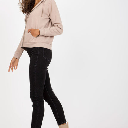 Stylish Women's Zip-Up Sweatshirt - Soft Cotton-Poly Blend Hoodie - Très Elite