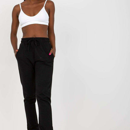 Chic High-Waisted Relaxed Fit Lounge Pants with Pockets and Adjustable Tie