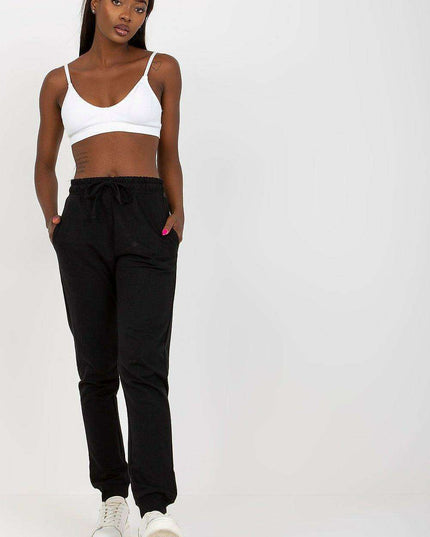 Chic High-Waisted Relaxed Fit Lounge Pants with Pockets and Adjustable Tie