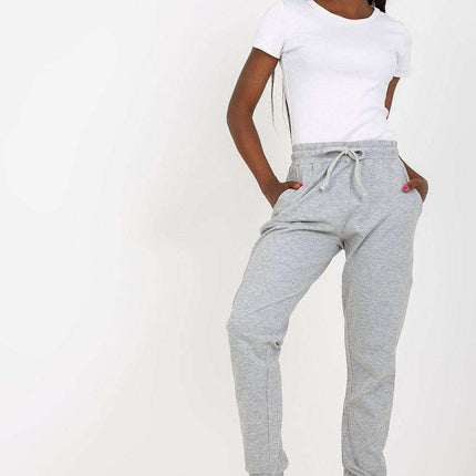 Chic High-Waisted Relaxed Fit Lounge Pants with Pockets and Adjustable Tie