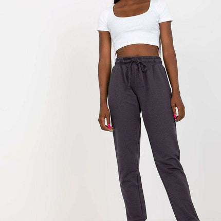 Chic High-Waisted Relaxed Fit Lounge Pants with Pockets and Adjustable Tie