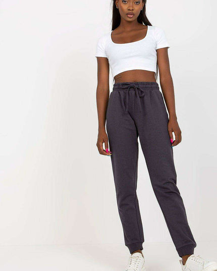 Chic High-Waisted Relaxed Fit Lounge Pants with Pockets and Adjustable Tie