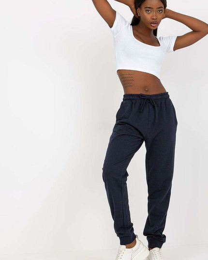 Chic High-Waisted Relaxed Fit Lounge Pants with Pockets and Adjustable Tie