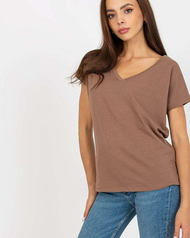 Chic Heart-Shaped Neck Everyday Tee