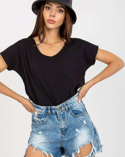 Chic Heart-Shaped Neck Everyday Tee